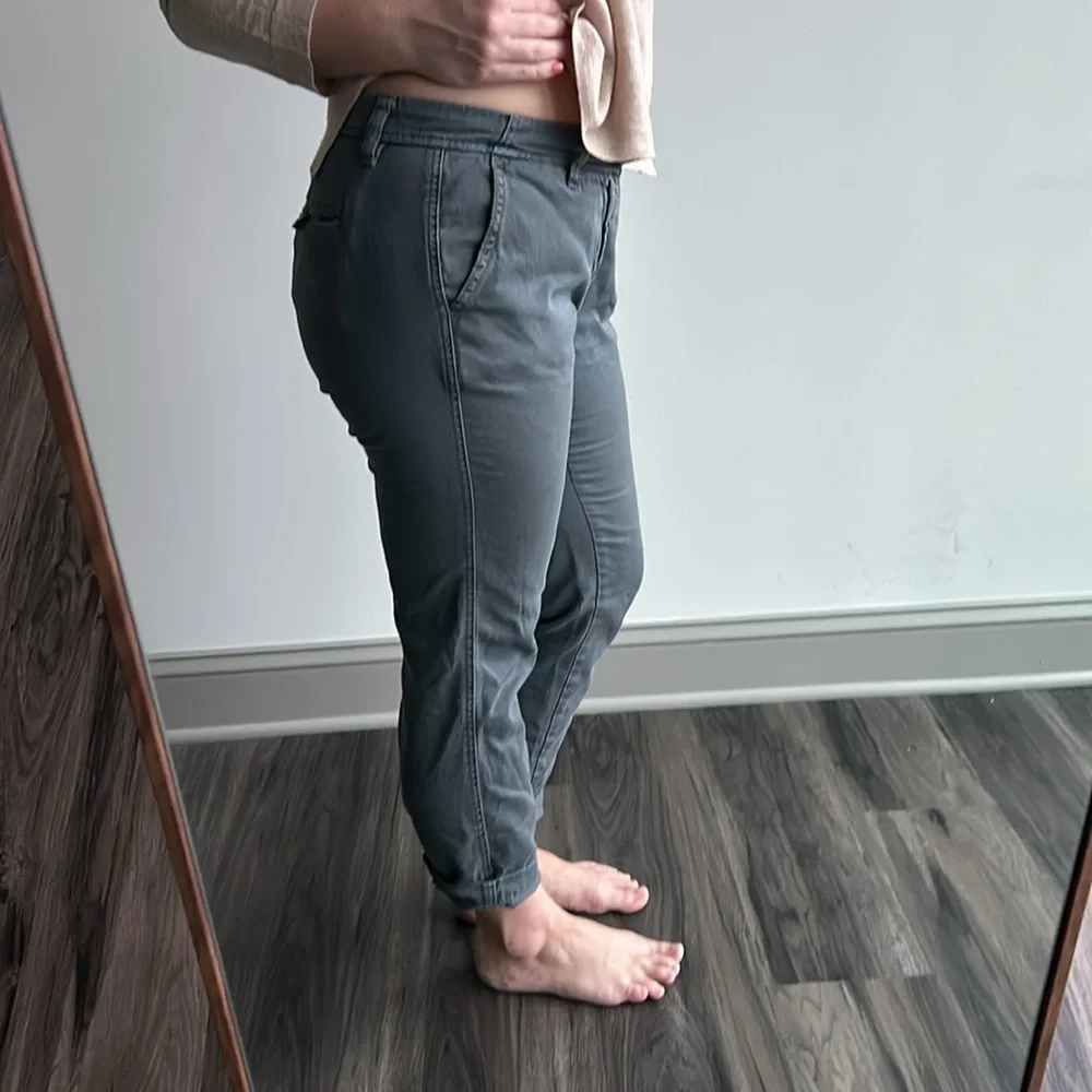 J. Crew Slim Fit Chino Pants in Charcoal - Picture 2 of 5